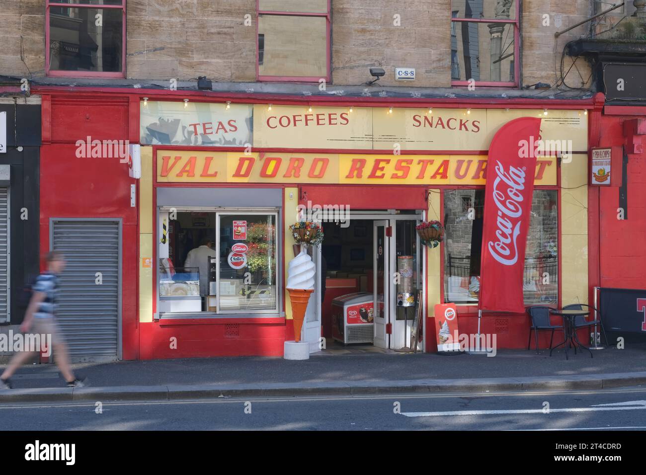 Val D'oro Cafe, Glasgow Cross, Glasgow,Scotland,UK Stock Photo