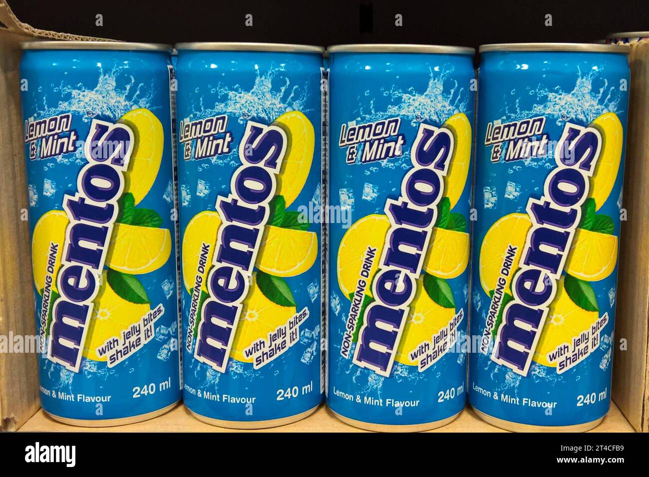 Skopje, Republic of North Macedonia. 30 October, 2023. Menthos Drink