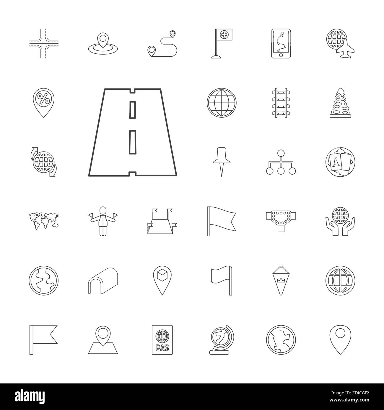 Railway distance map Cut Out Stock Images & Pictures - Alamy