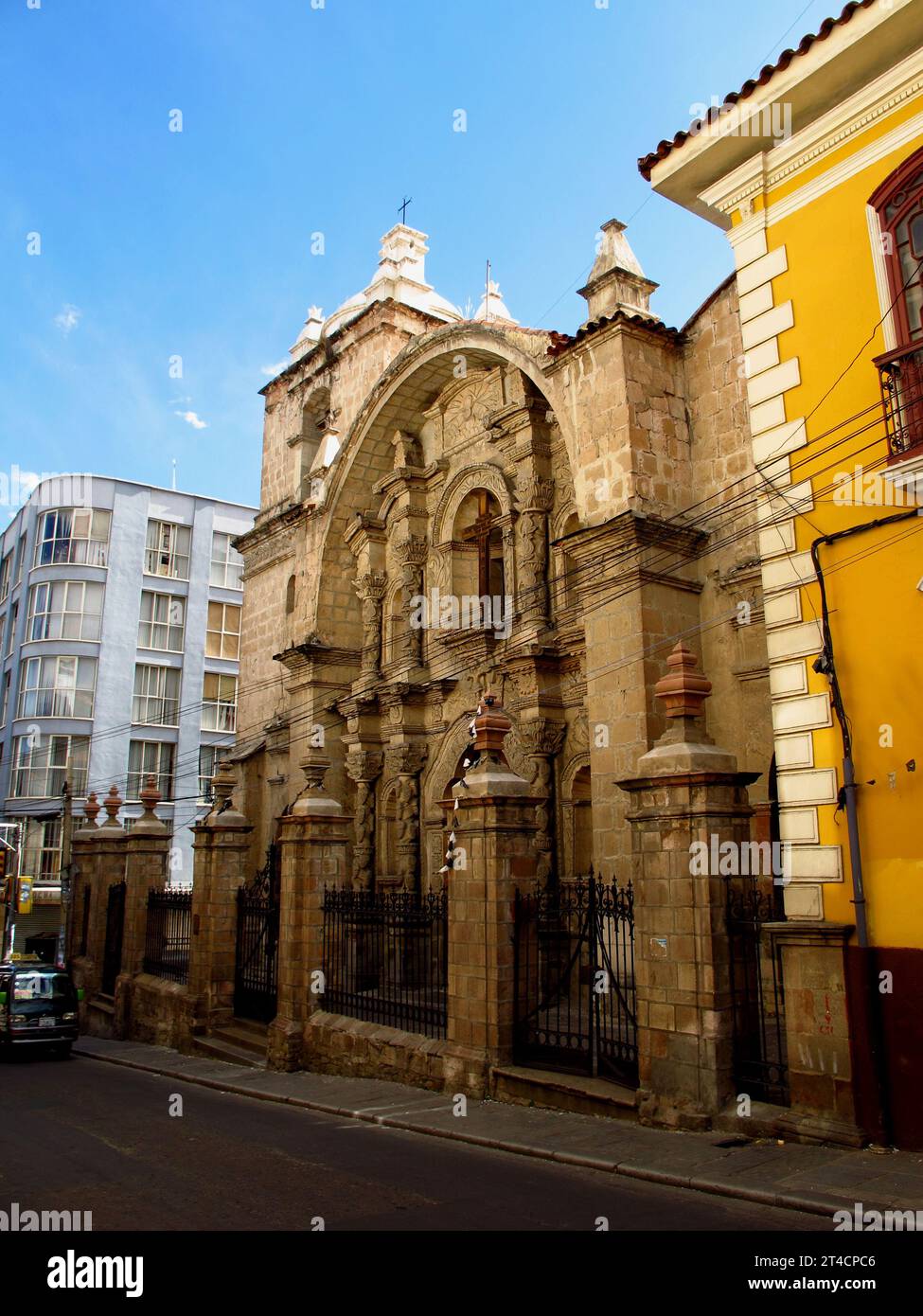 La Paz / Bolivia - 08 May 2011:The church in center of La Paz, Bolivia Stock Photo