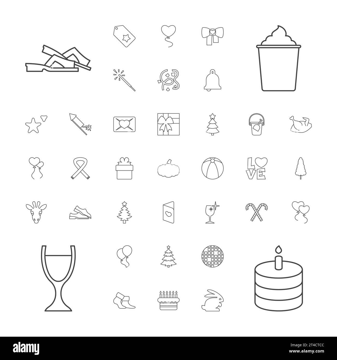 37 holiday icons Royalty Free Vector Image Stock Vector Image & Art - Alamy
