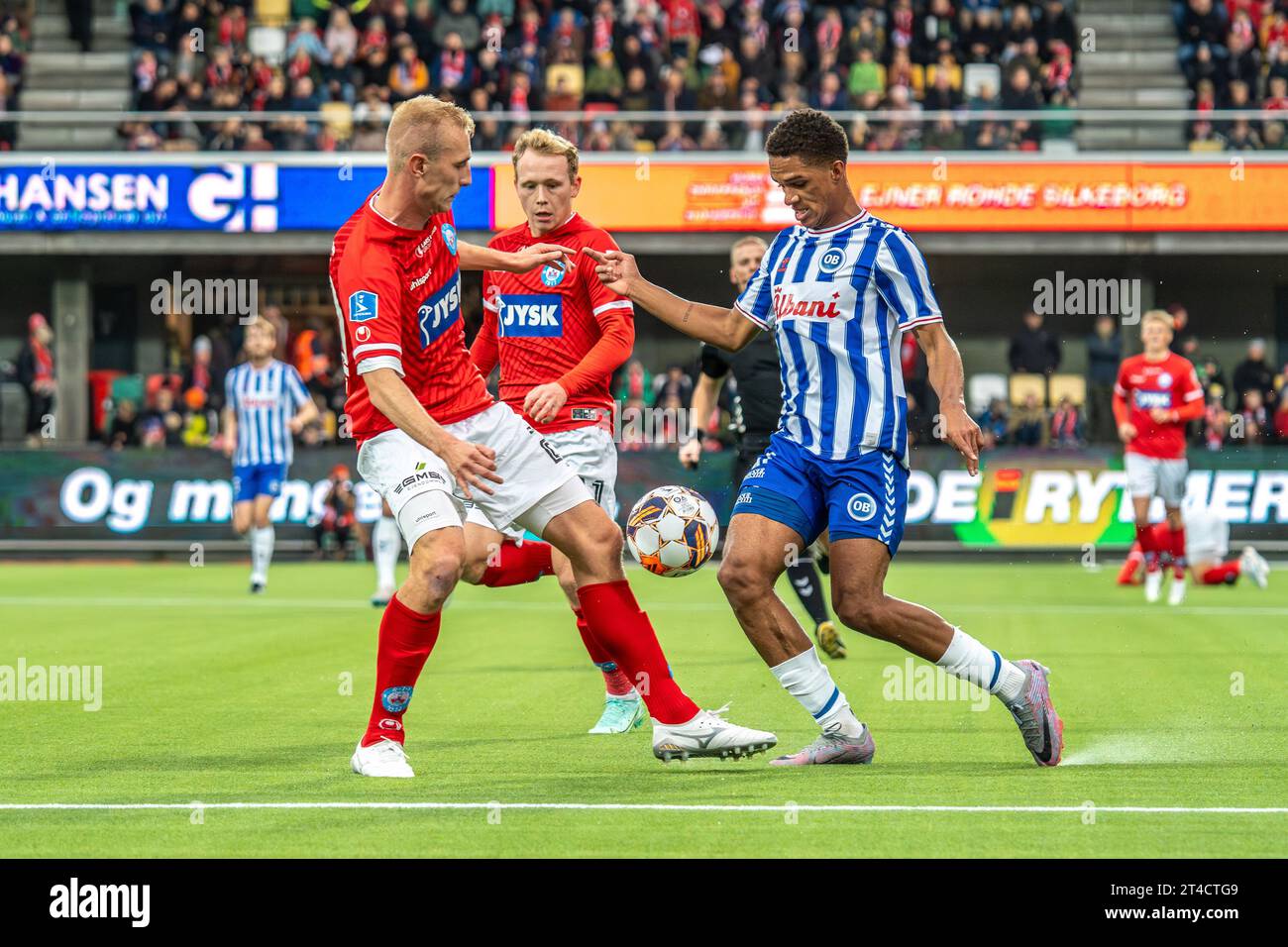 Silkeborg, Denmark. 29th, October 2023. Tobias Salquist (20) of ...