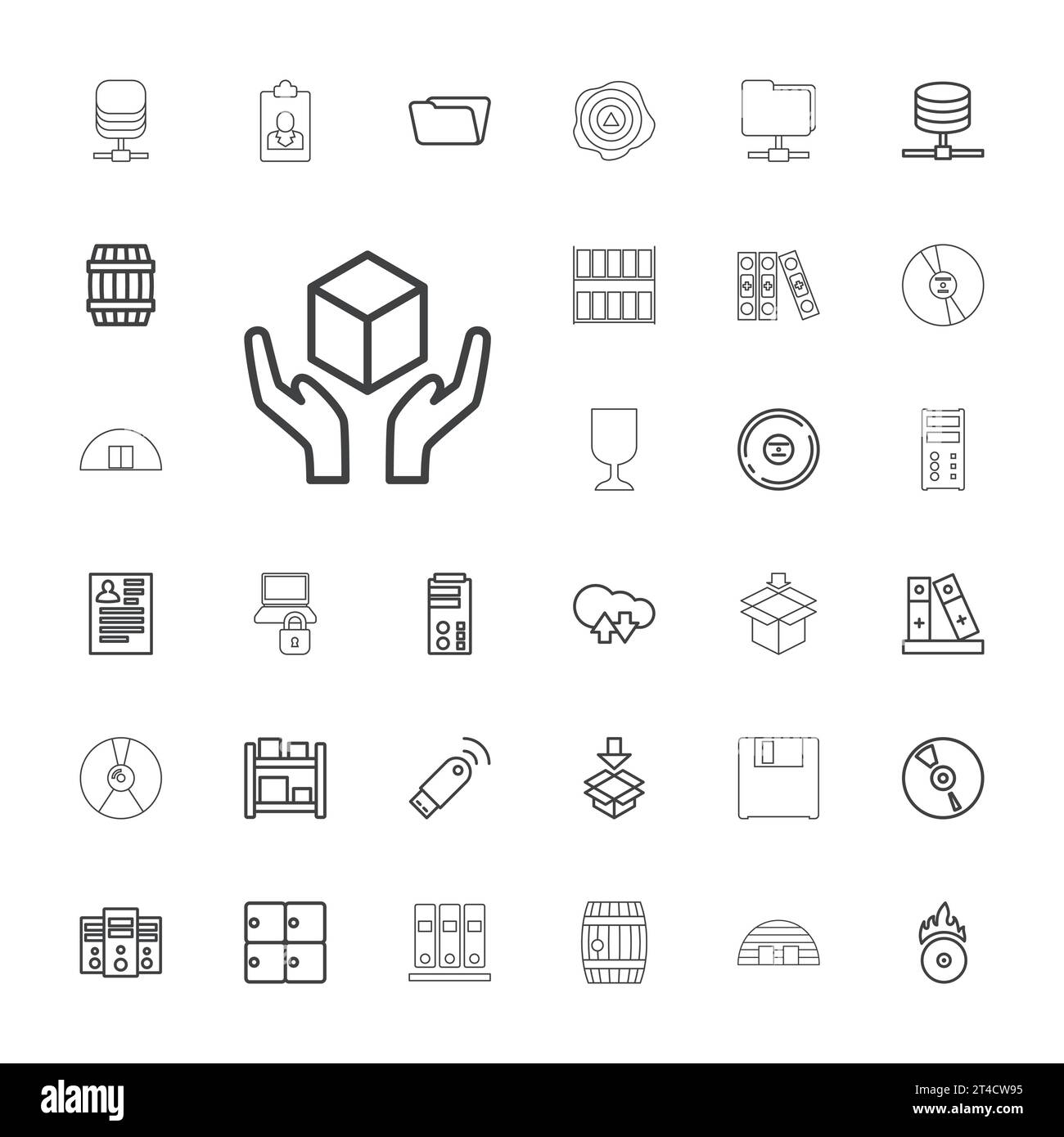 33 storage icons Royalty Free Vector Image Stock Vector Image & Art Alamy