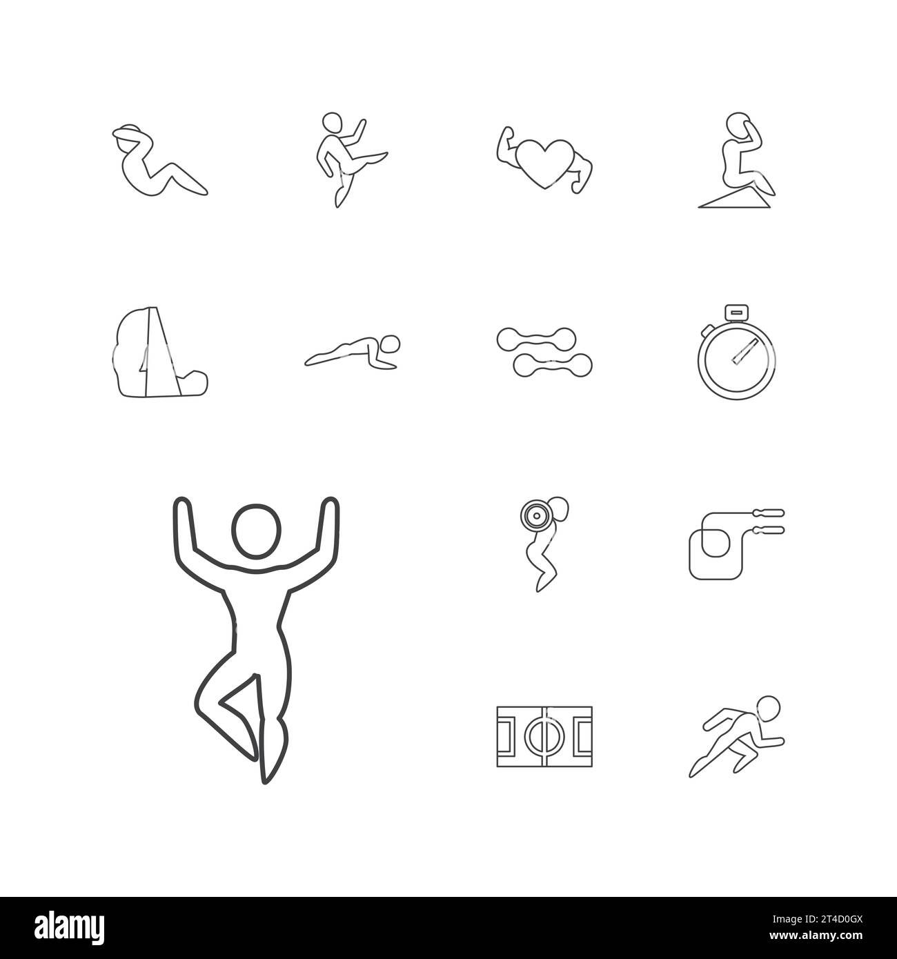 Sports and training icons Royalty Free Vector Image