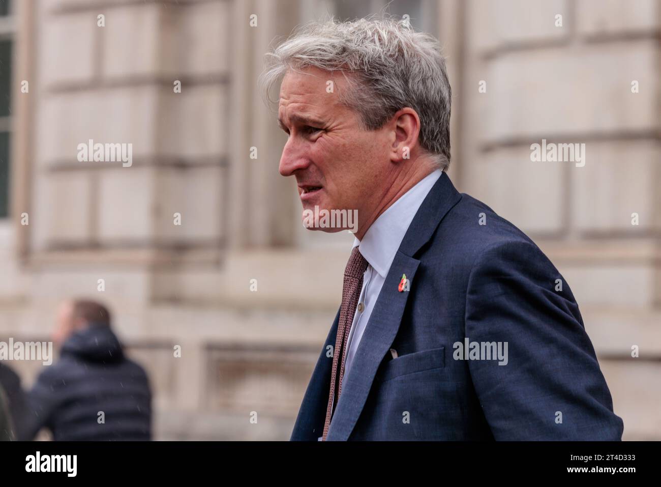 Cabinet Office, London, UK. 30th October 2023.  Damian Hinds, Minister of State for Prisons, Parole and Probation, leaving the Cabinet Office following an emergency Cobra meeting with UK Prime Minister, Rishi Sunak, police and national security officials. Photo by Amanda Rose/Alamy Live News Stock Photo