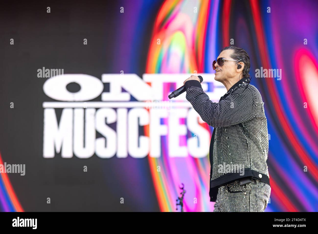 Atlanta, United States. 29th Oct, 2023. El Debarge performs on the ONE Musicfest Stage during the One Musicfest held in Piedmont Park in Atlanta, Georgia on Oct. 29th, 2023. (Photo by Jay Wiggins/Sipa USA) Credit: Sipa USA/Alamy Live News Stock Photo