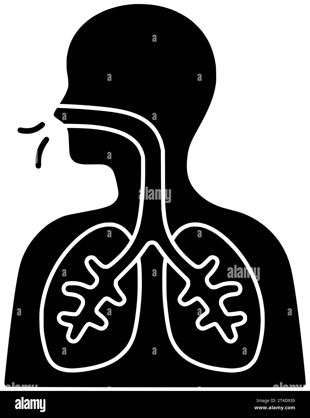 disease black pneumonia silhouette respiratory illustration pulmonary icon virus logo lung asthma care health cancer infection copd bronchitis tuberculosis medical Stock Photo