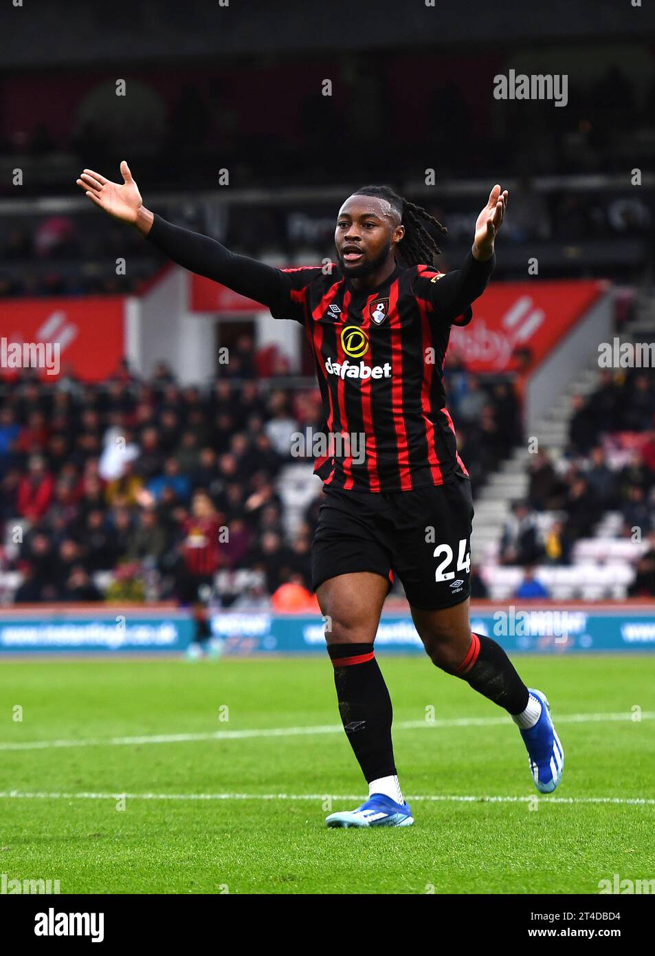 Antoine Semenyo of AFC Bournemouth. AFC Bournemouth v Burnley, Premier League, Vitality