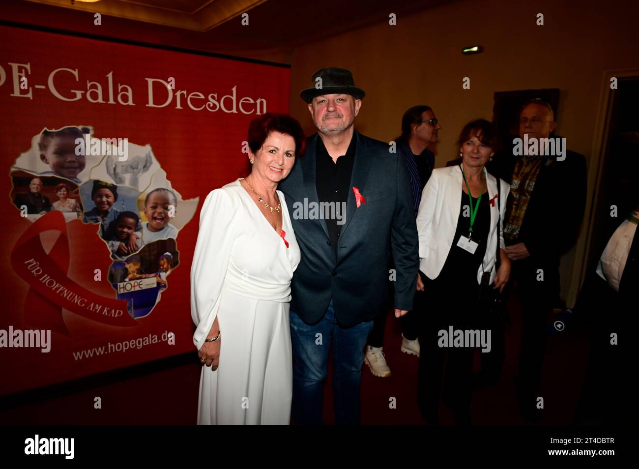Viola Klein und Christian Schleicher bei der 15. Hope Gala 2023 im Schauspielhaus. Dresden, 28.10.2023 Stock Photo