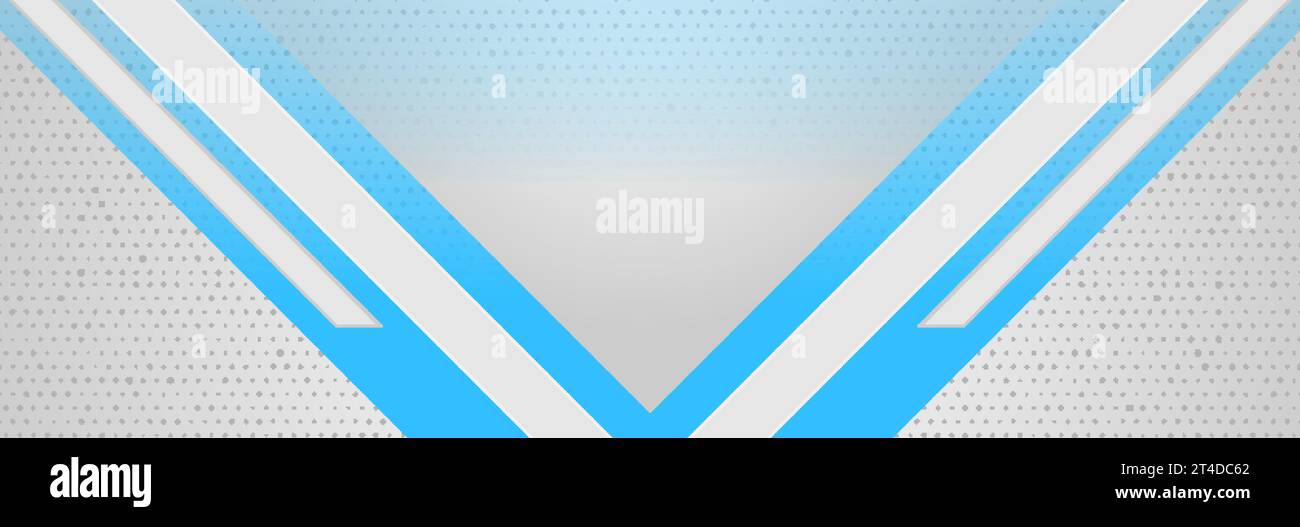 Blue and grey technology geometric abstract background. Vector minimal banner design Stock Vector