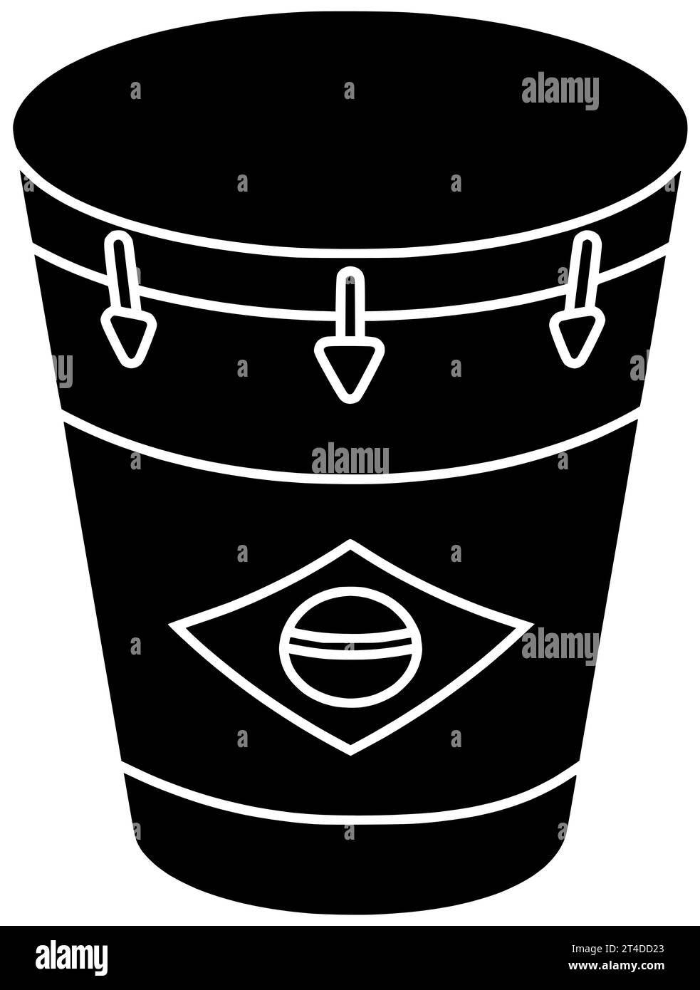 play black bongo silhouette carnival illustration tribal icon goblet