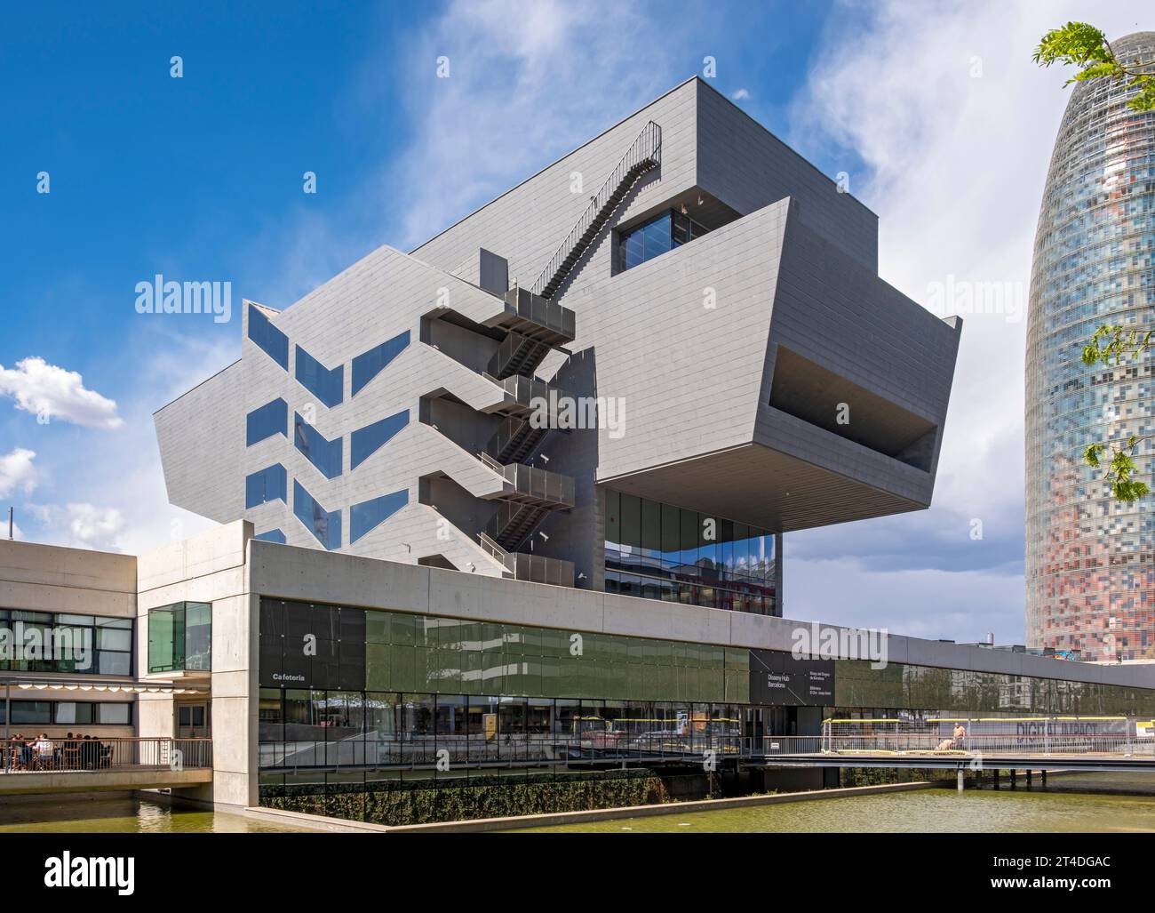 Disseny Hub - Design Museum of Barcelona building, Spain Stock Photo