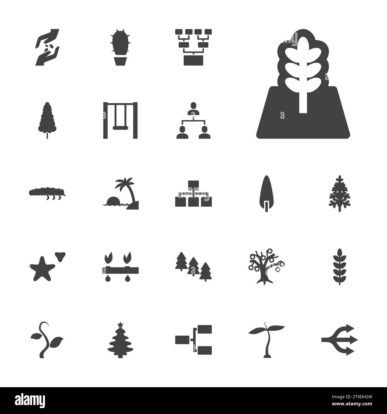 22 tree icons Royalty Free Vector Image Stock Vector Image & Art - Alamy