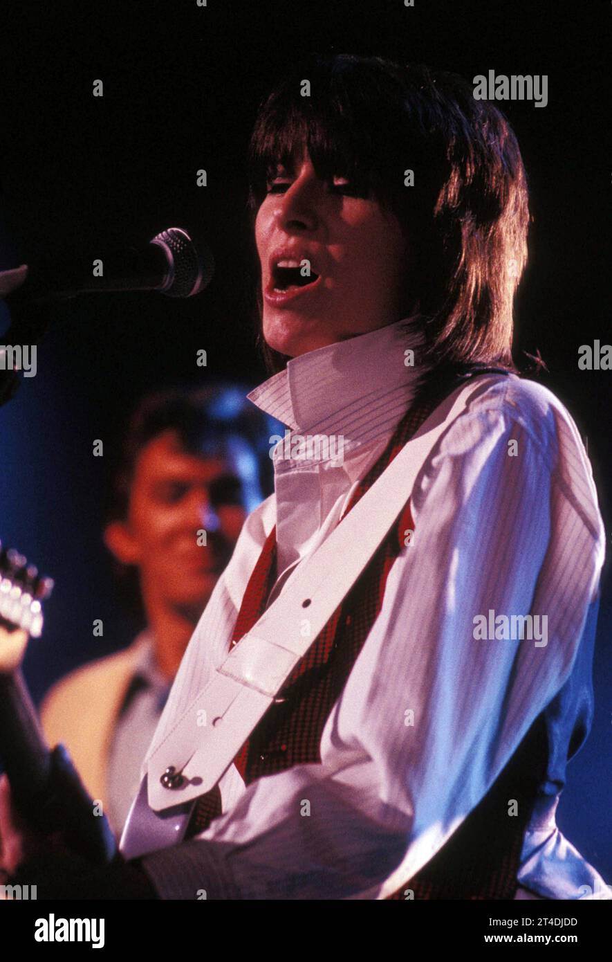 CHRISSIE HYNDE ;(born 7 September 1951) ; American-British musician ; She is a founding member and the lead vocalist, guitarist, and primary songwriter of the rock band the Pretenders ;  Credit: Lynn Mcafee / Performing Arts Images www.performingartsimages.com Stock Photo