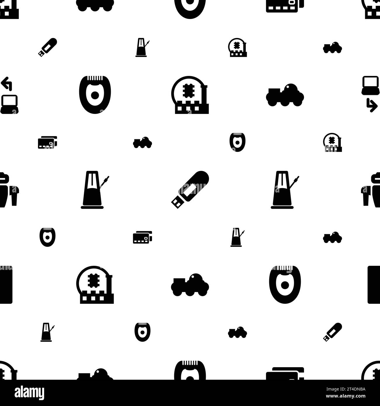Electronic icons pattern seamless white background Stock Vector Image ...