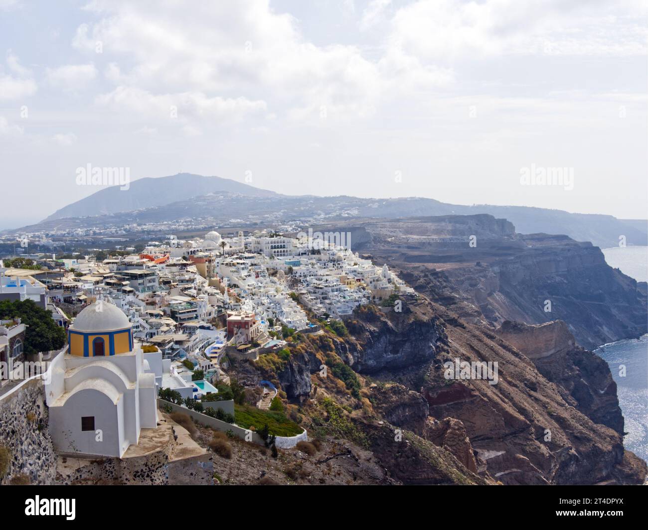 View looking over Fira Stock Photo