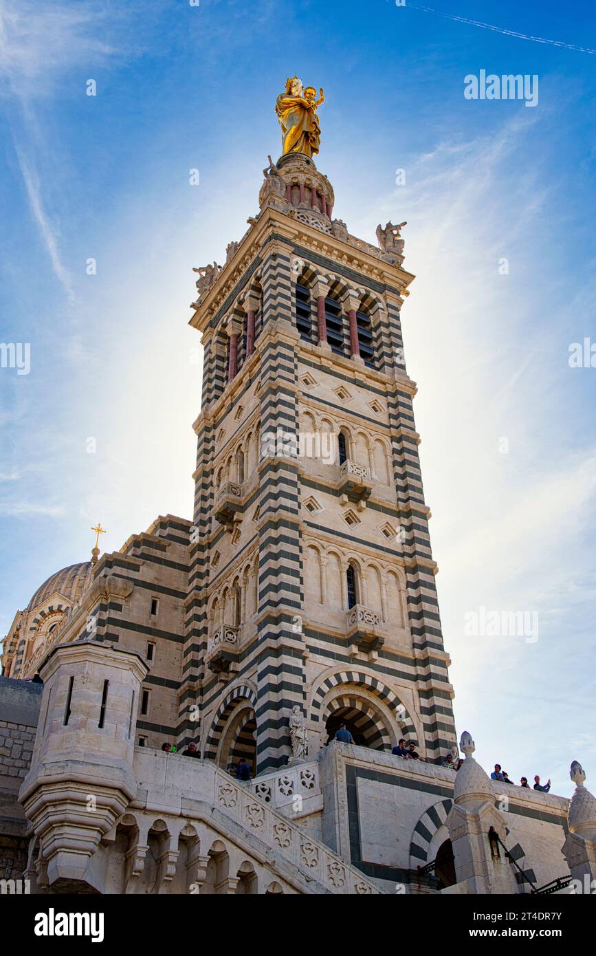 Basilique Notre dame de la garde Marseille france Stock Photo