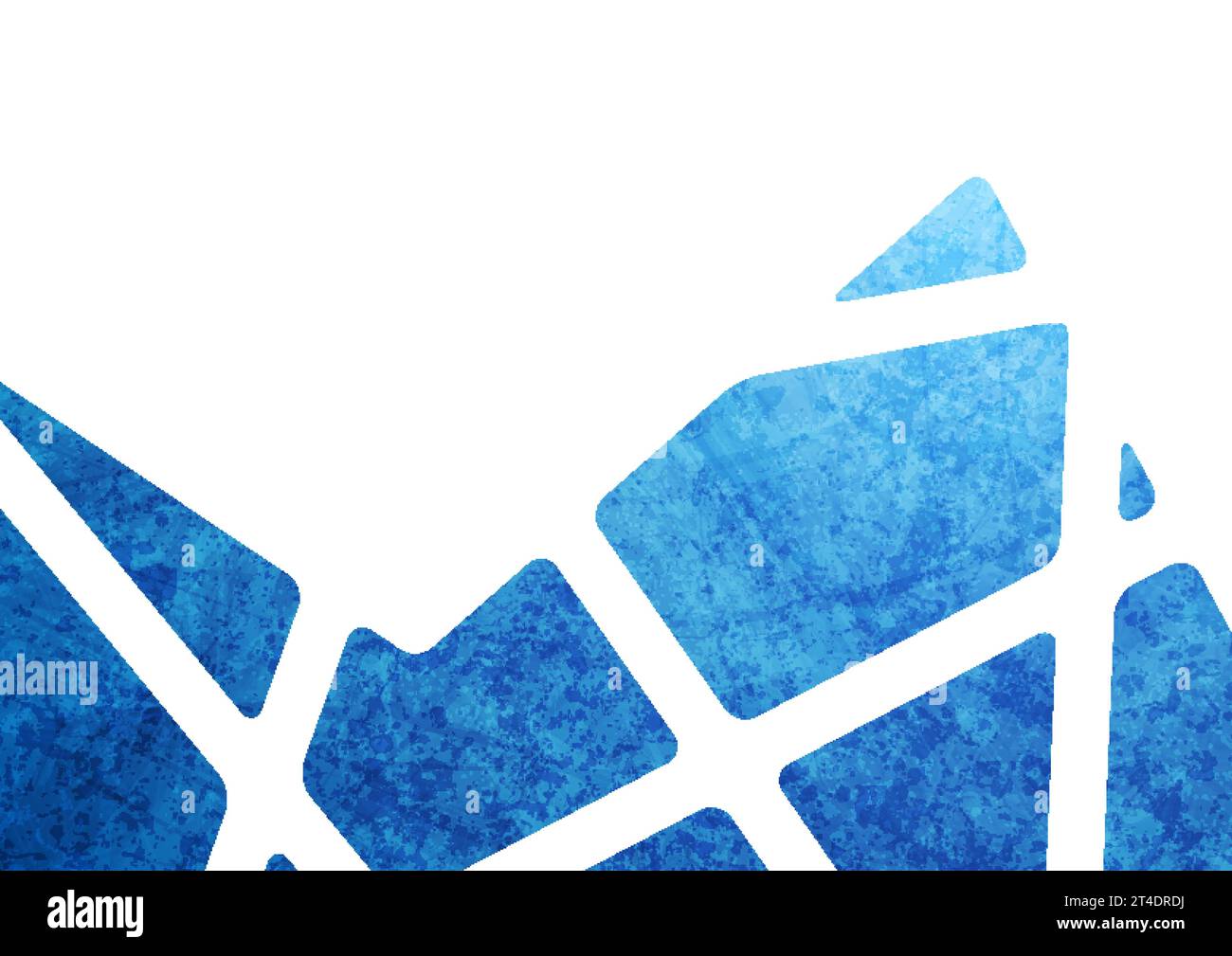 Blue and white abstract geometric grunge tech background. Vector illustration Stock Vector