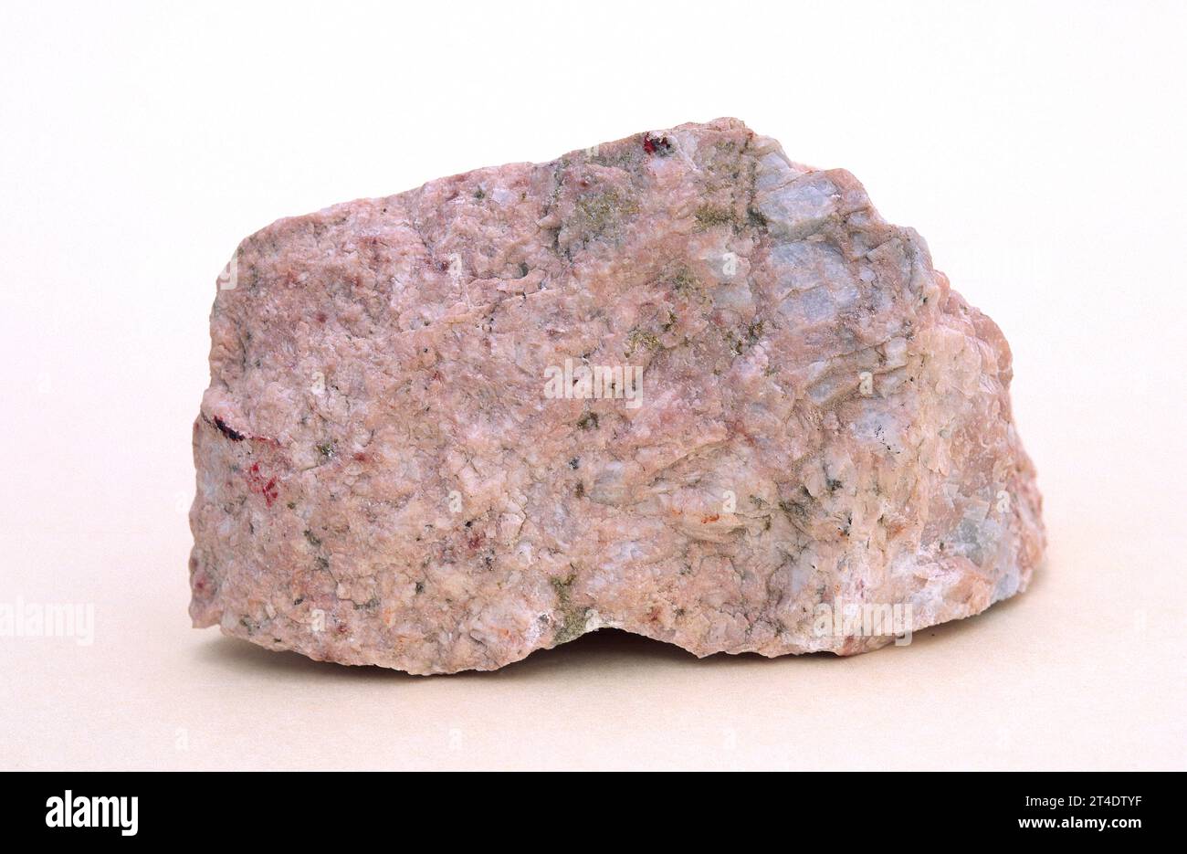 Aplite is an igneous intrusive rock with similar composition as granite but with very fine grains. Sample. Stock Photo