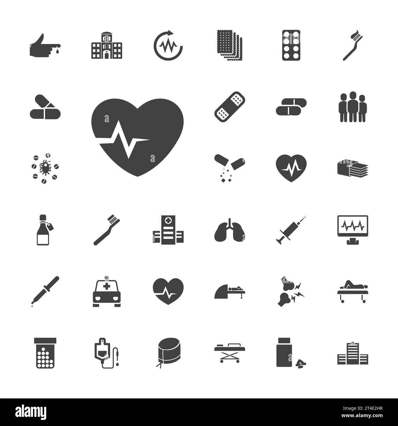 33 healthcare icons Royalty Free Vector Image Stock Vector Image & Art ...