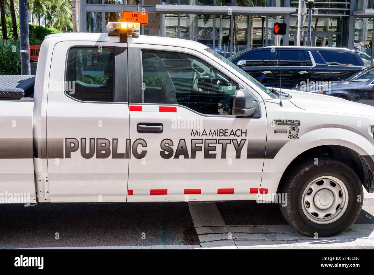 Miami Beach Florida,Public Safety city vehicle Stock Photo