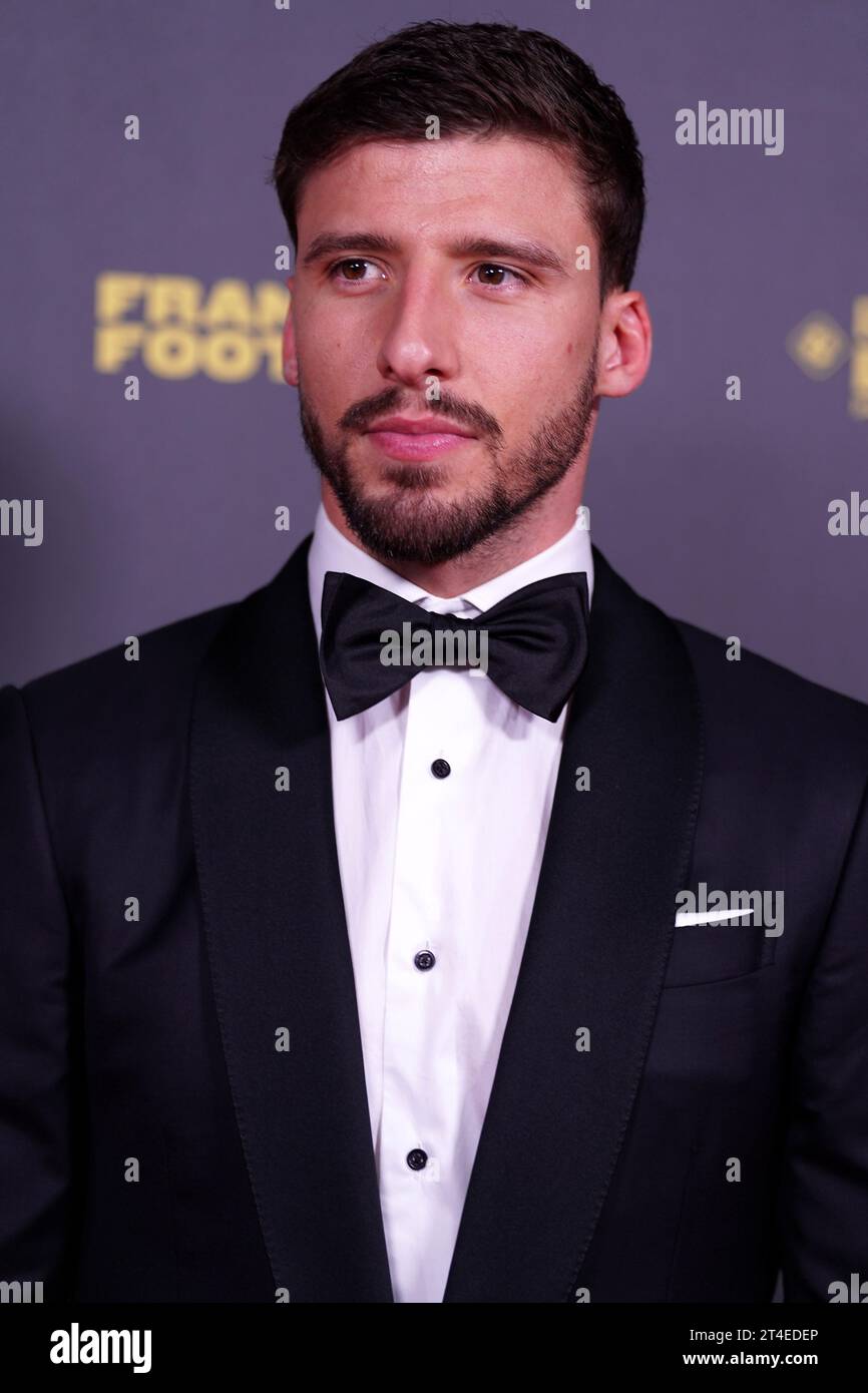 Ruberan Rance Ruben Dias arrives on the red carpet for the Ballon d’Or ceremony at ...