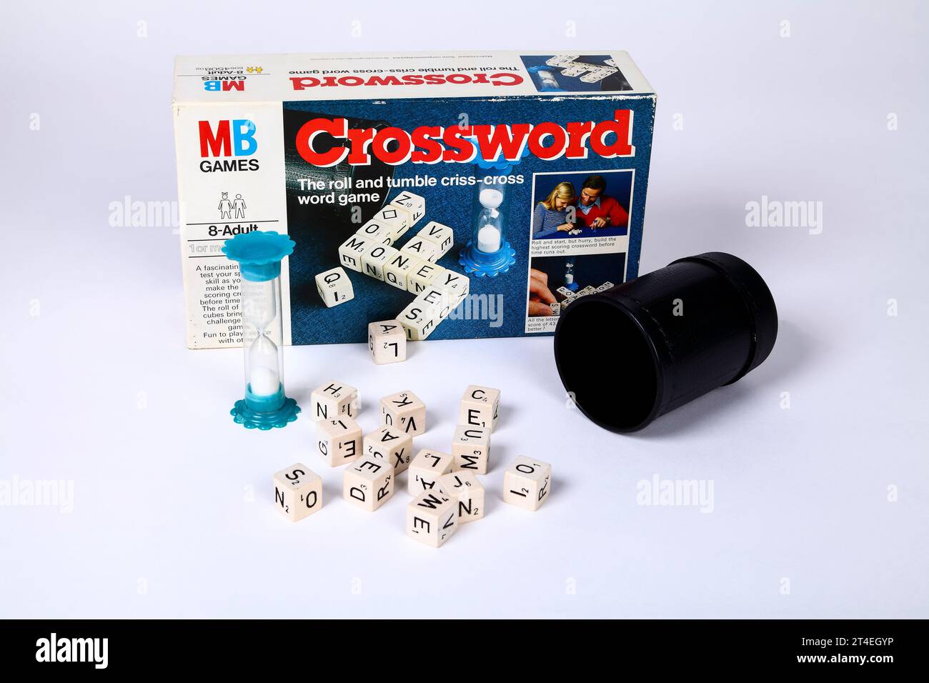 MB Games Crossword family game circa 1978 Stock Photo