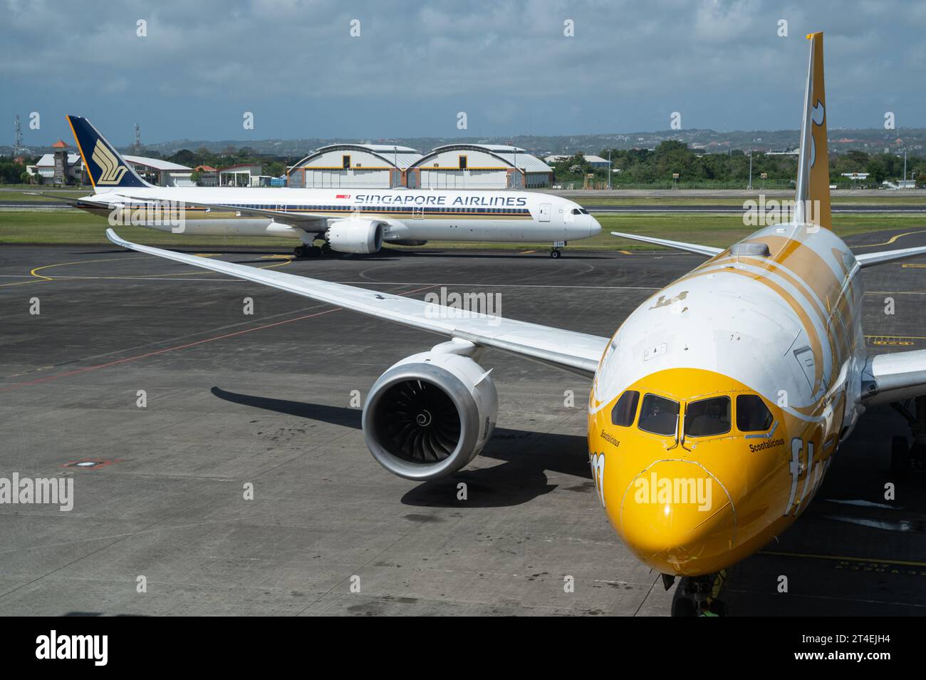 25.07.2023, Denpasar, Bali, Indonesia, Asia Scoot Airlines Boeing 787