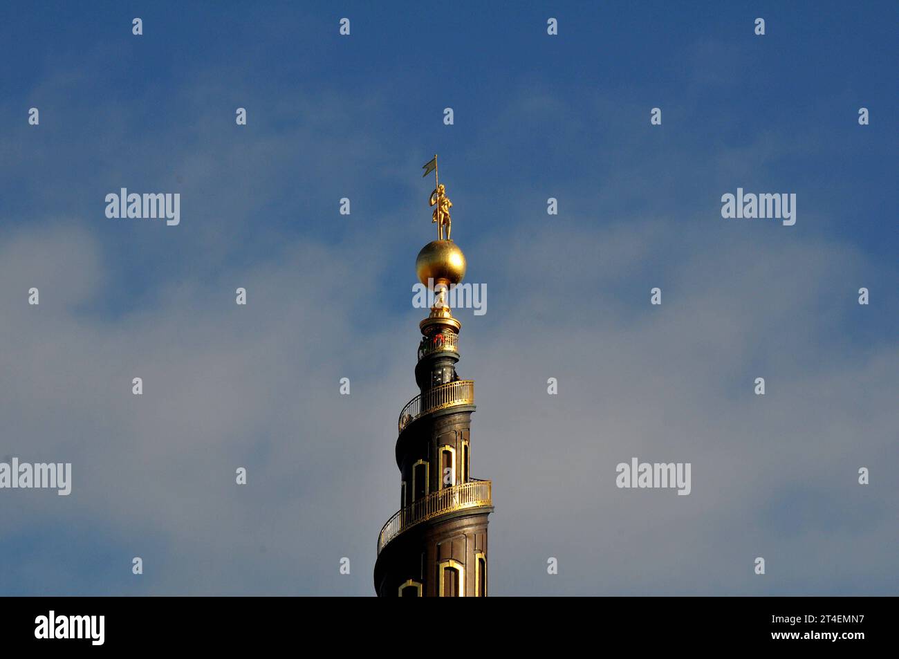 Copenhagen, Denmark /30 October. 2023/.Goden spire of salvation army church on christianshavn in danish capital. Photo.Francis Joseph Dean/Dean Pictures Credit: Imago/Alamy Live News Stock Photo