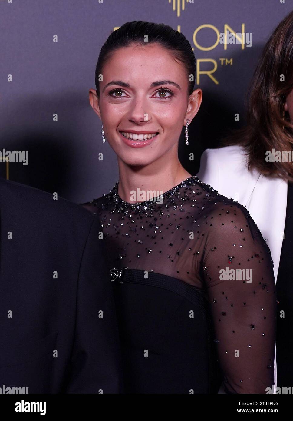 Aitana Bonmati arrives on the red carpet for the Ballon d’Or ceremony