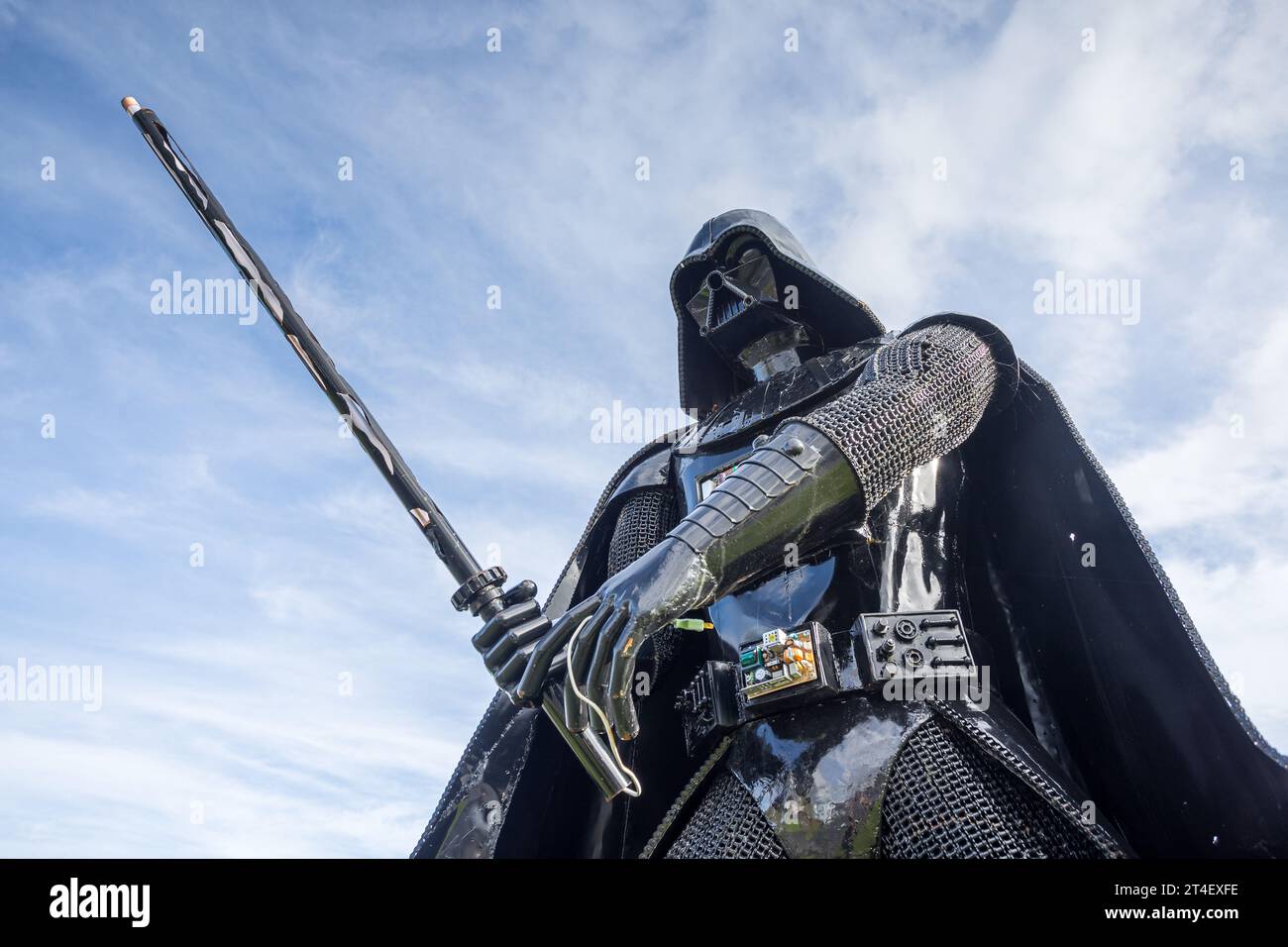 Darth Vader sculpture pictured at the Shropshire Sculpture Park on 21 ...