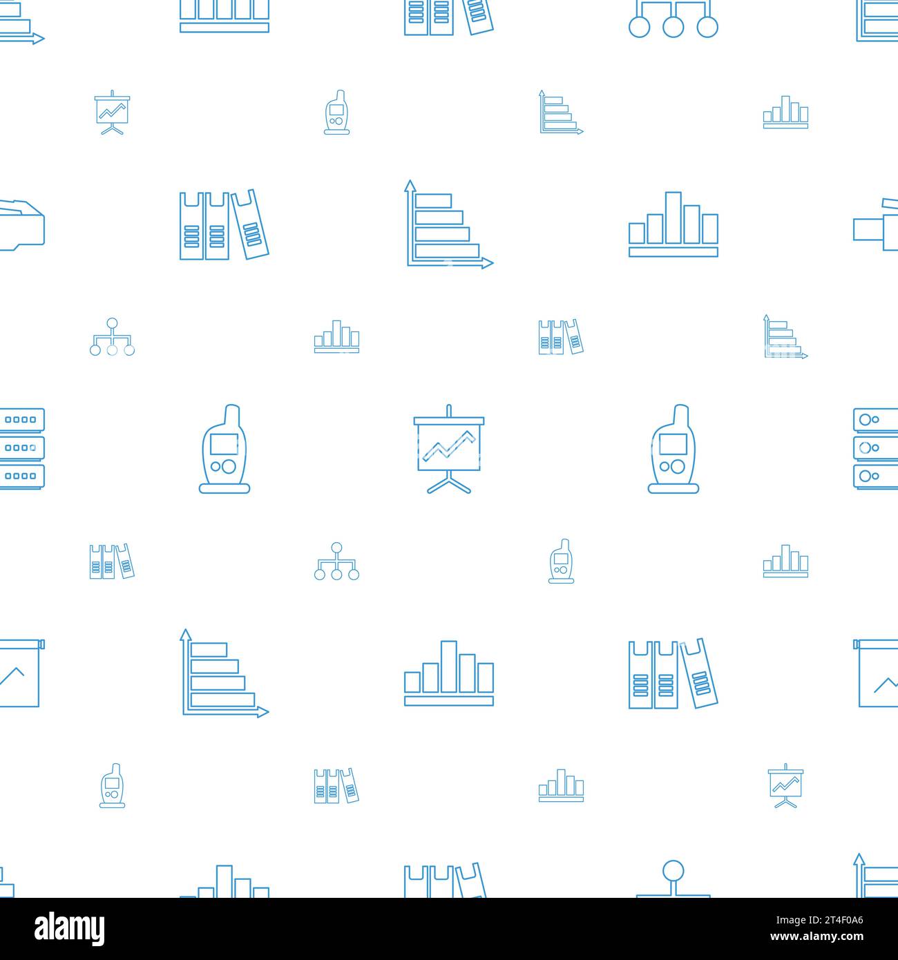Data icons pattern seamless white background Vector Image Stock Vector ...