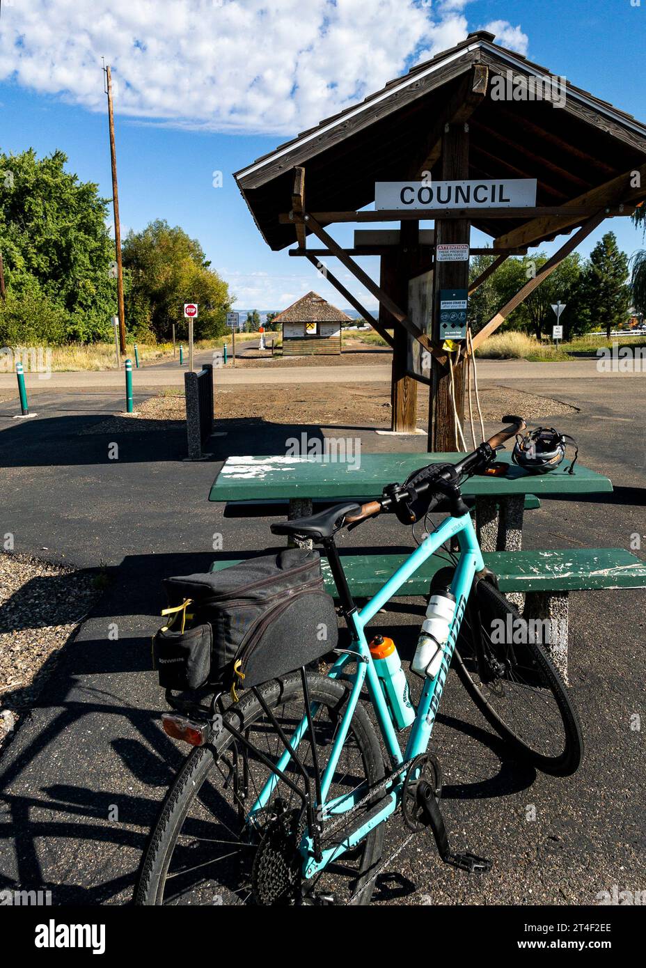 Council Trailhead on Weiser River Trail Stock Photo