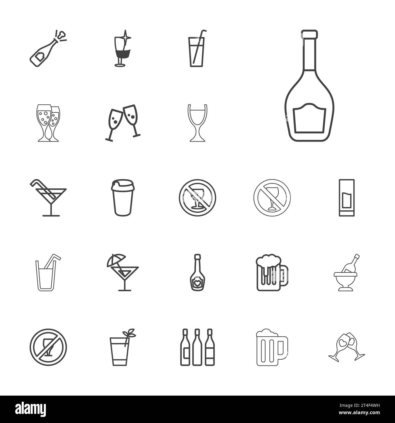 No alcohol sign Black and White Stock Photos & Images - Alamy