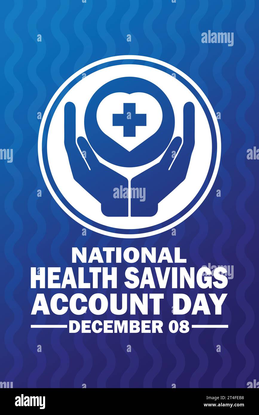 National Health Savings Account Day. Design template for banner, poster, flyer. Vector illustration Stock Vector