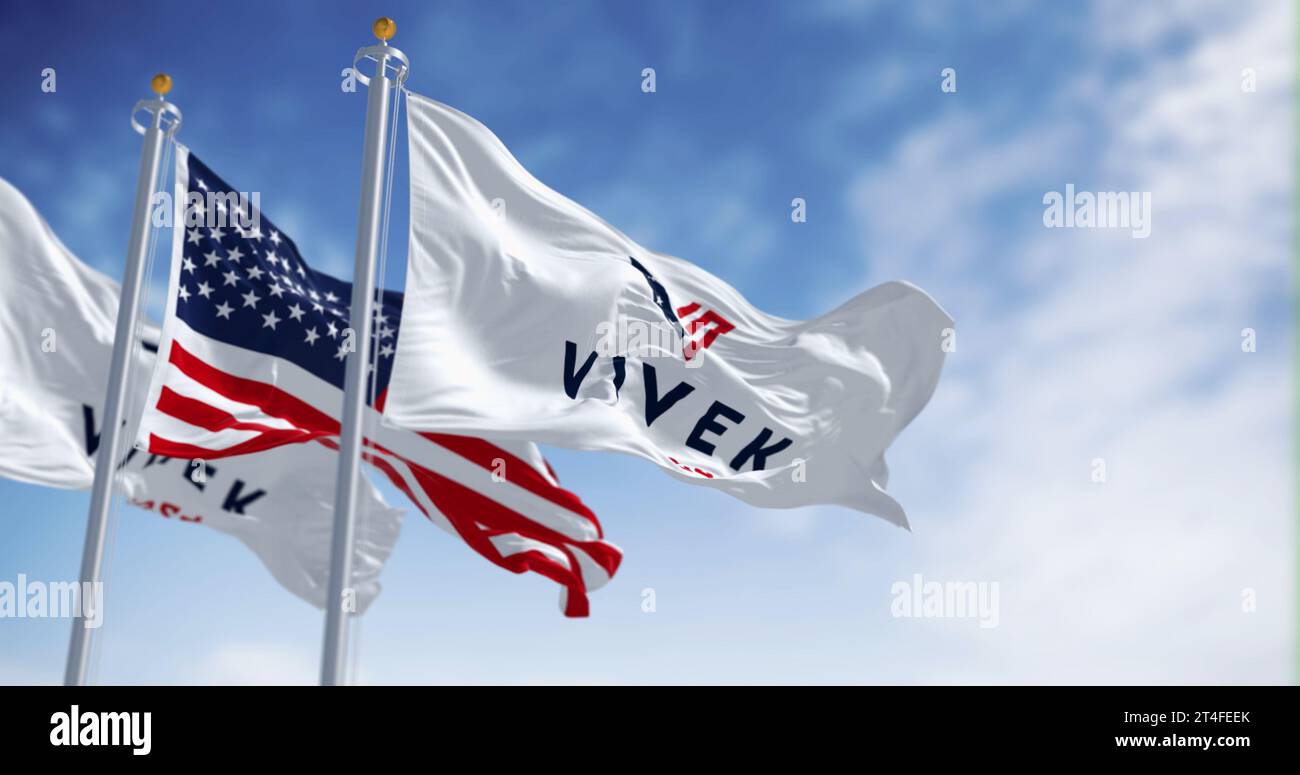 Washington D.C., US, Oct. 21 2023 Vivek Ramaswamy 2024 presidential