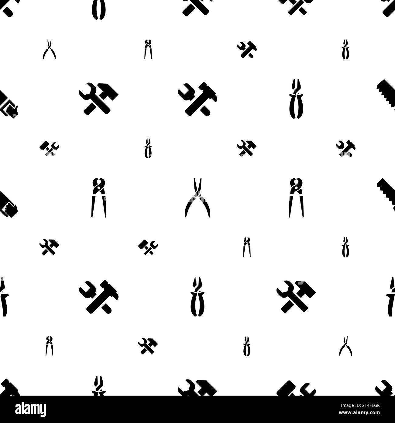 Wrench icons pattern seamless white background Vector Image Stock ...