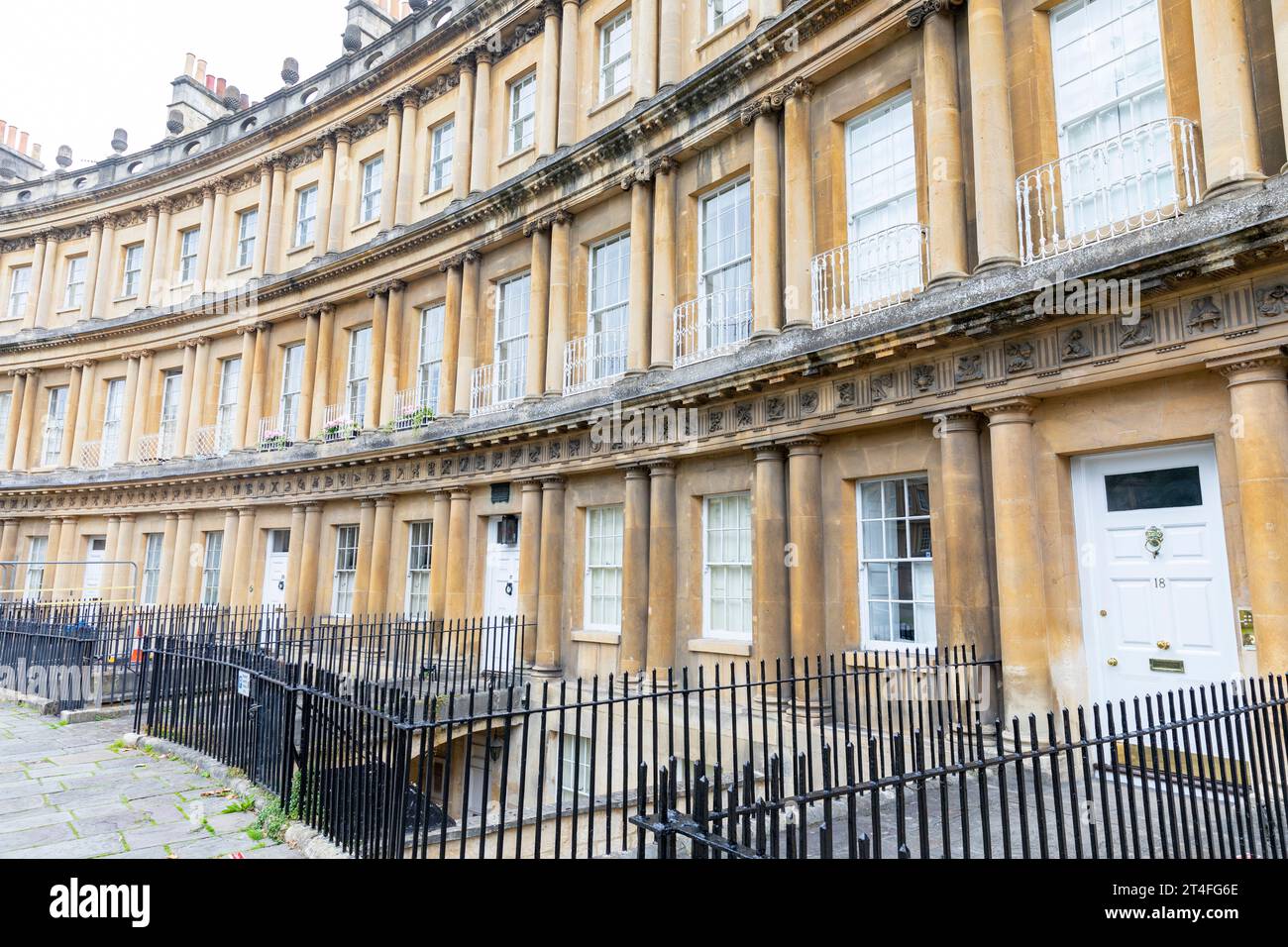 The Circus Bath Georgian Architecture Townhouses In Bath City Centre 