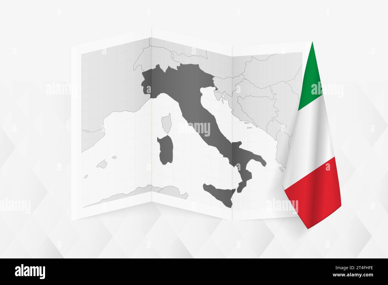 Italian flag map italy on hi-res stock photography and images - Alamy
