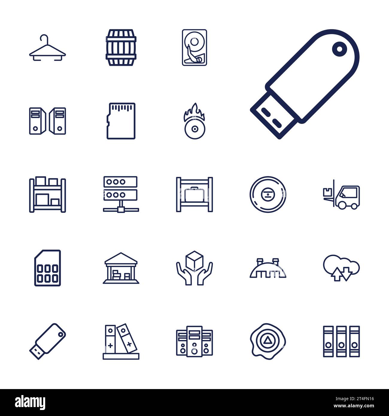 22 storage icons Royalty Free Vector Image Stock Vector Image & Art Alamy