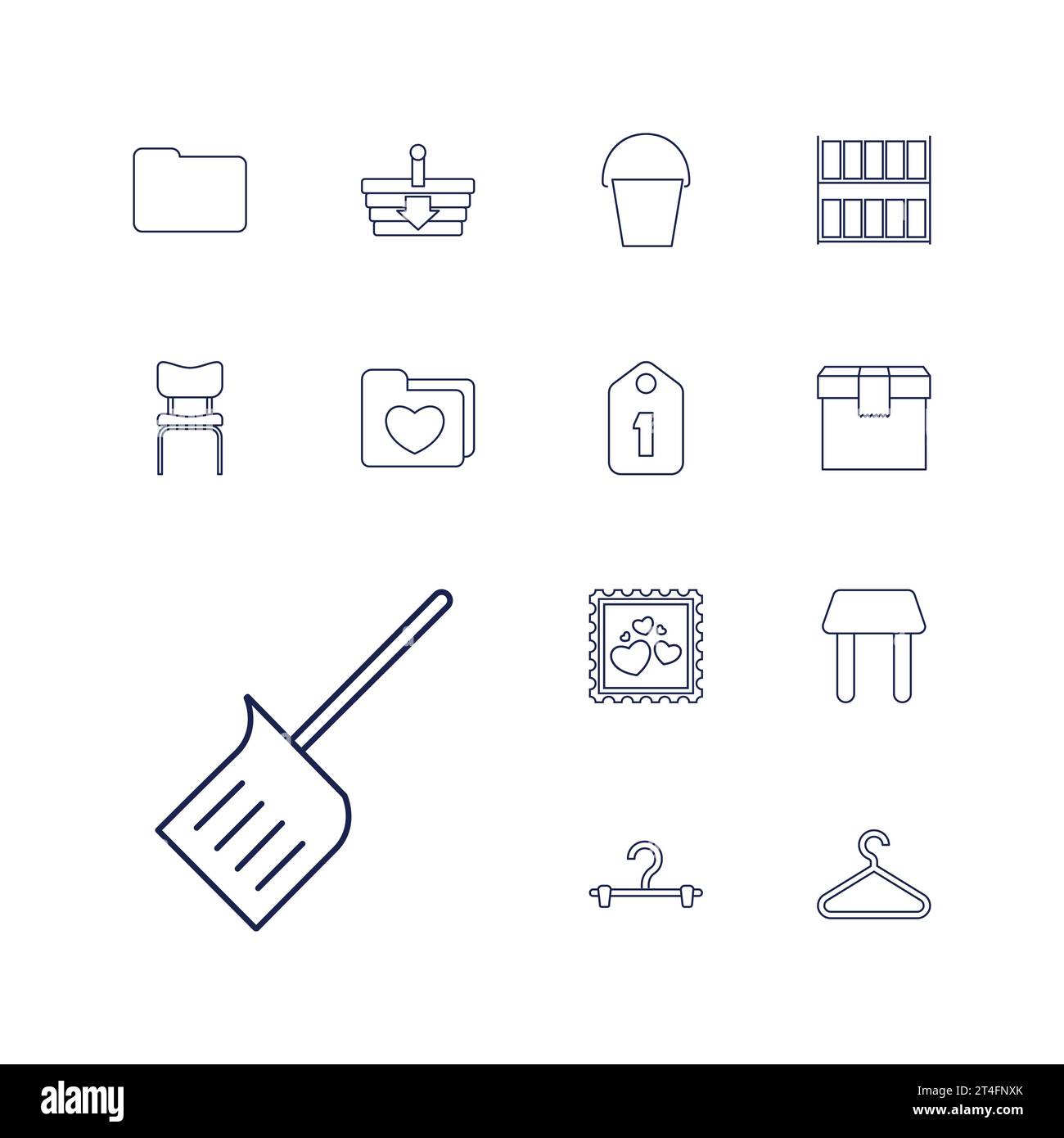 13 empty icons Royalty Free Vector Image Stock Vector Image & Art - Alamy