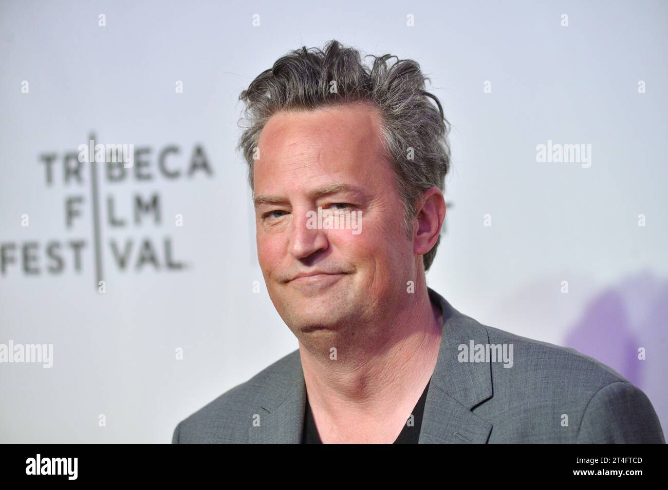 Matthew Perry attends 'The Circle' screening during the 2017 Tribeca Film Festival at BMCC Tribeca PAC on April 26, 2017 in New York City. Stock Photo