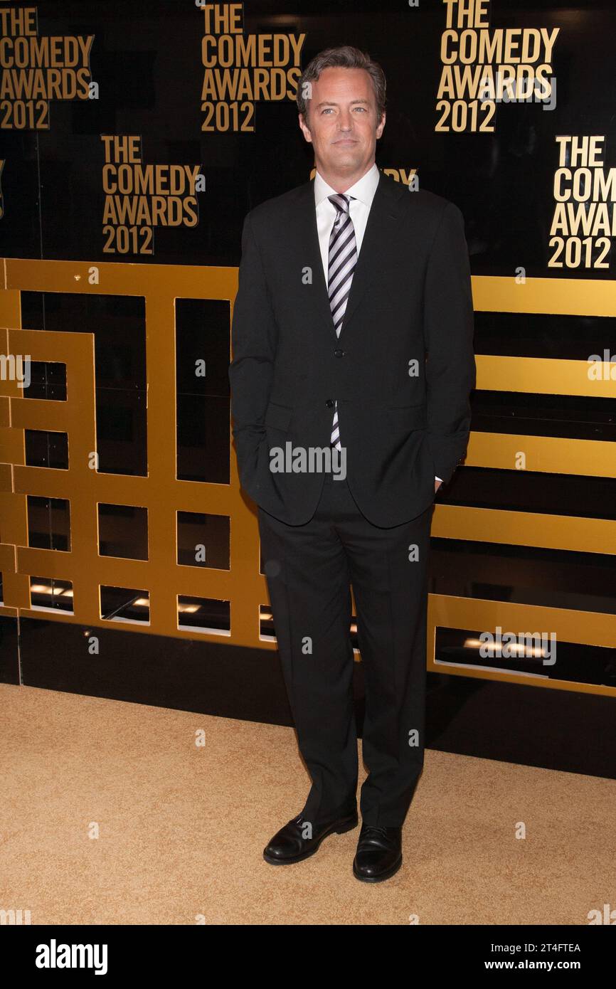 Matthew Perry attends The Comedy Awards 2012 at Hammerstein Ballroom on April 28, 2012 in New York City. Stock Photo