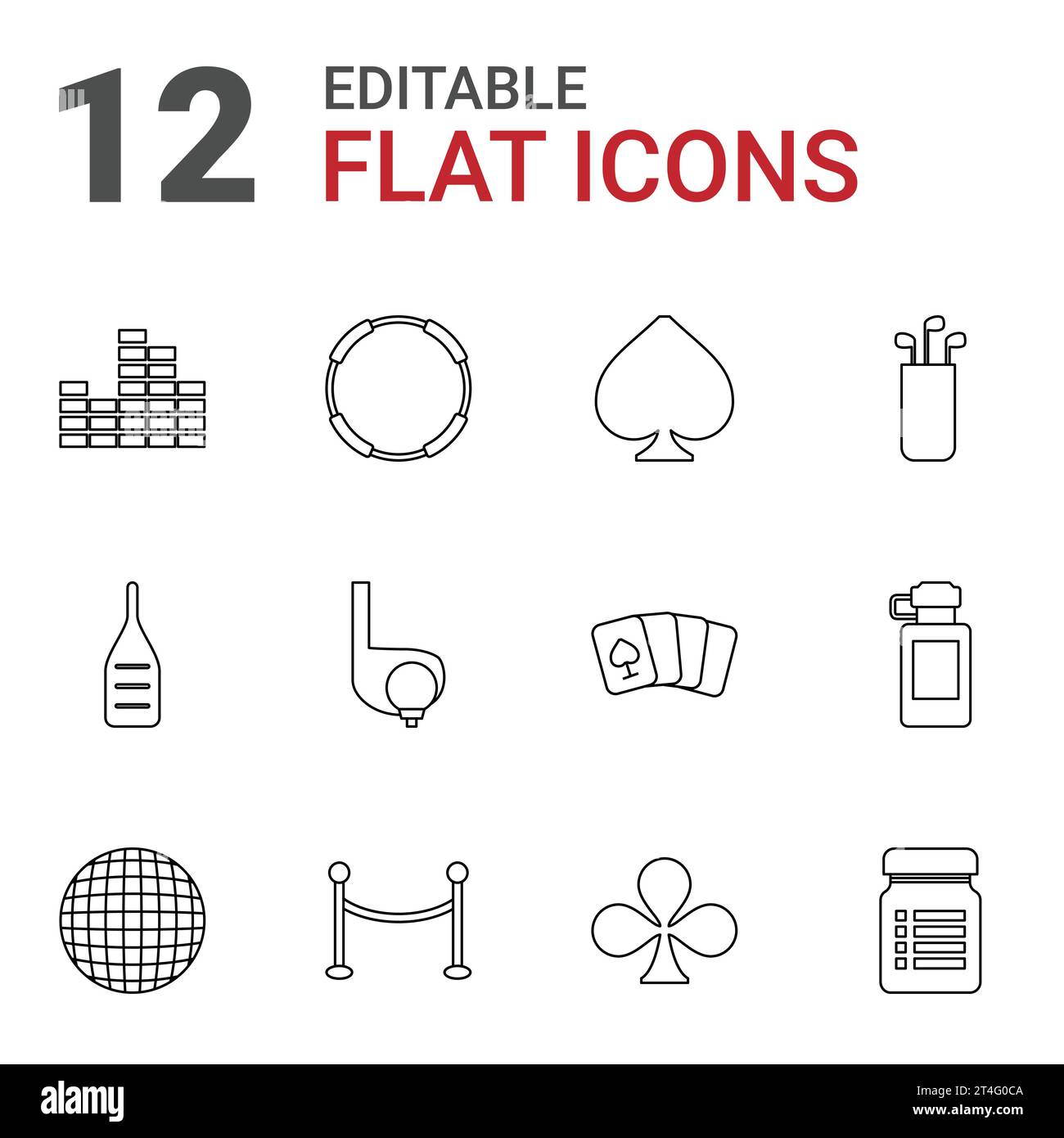 12 club icons Royalty Free Vector Image Stock Vector Image & Art Alamy