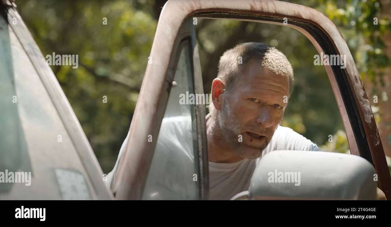 RUMBLE THROUGH THE DARK, Aaron Eckhart, 2023. © Lionsgate Home ...