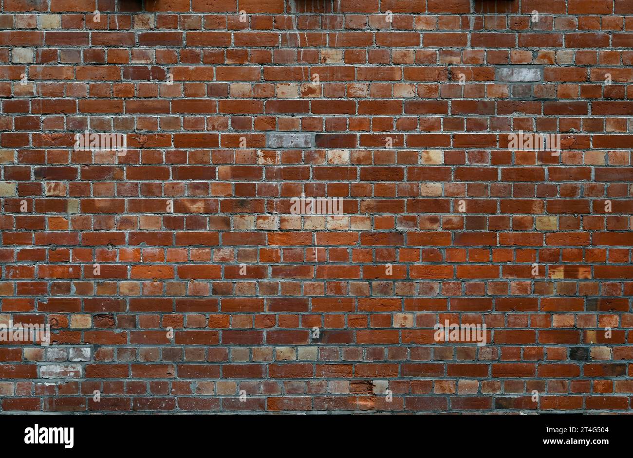 Brick Wall Background - at The  Christchurch Arts centre - detailed view, New Zealand Stock Photo