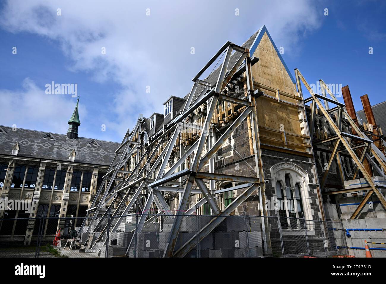 The Old Engineering School at Townsite Canterbury University, Christchurch Arts centre, New Zealand Stock Photo
