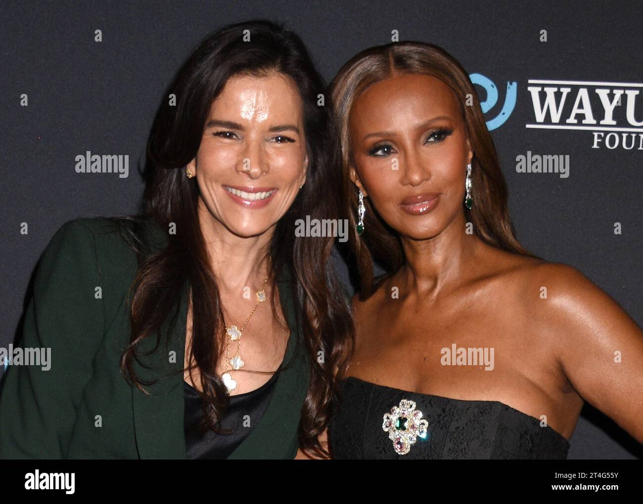 NEW YORK NY OCTOBER 30 Patricia Velasquez And Iman At Wayuu Taya 