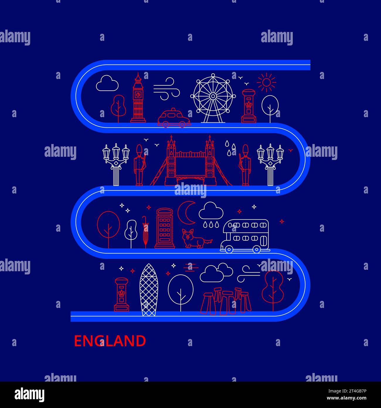 England skyline historic Stock Vector Images - Alamy