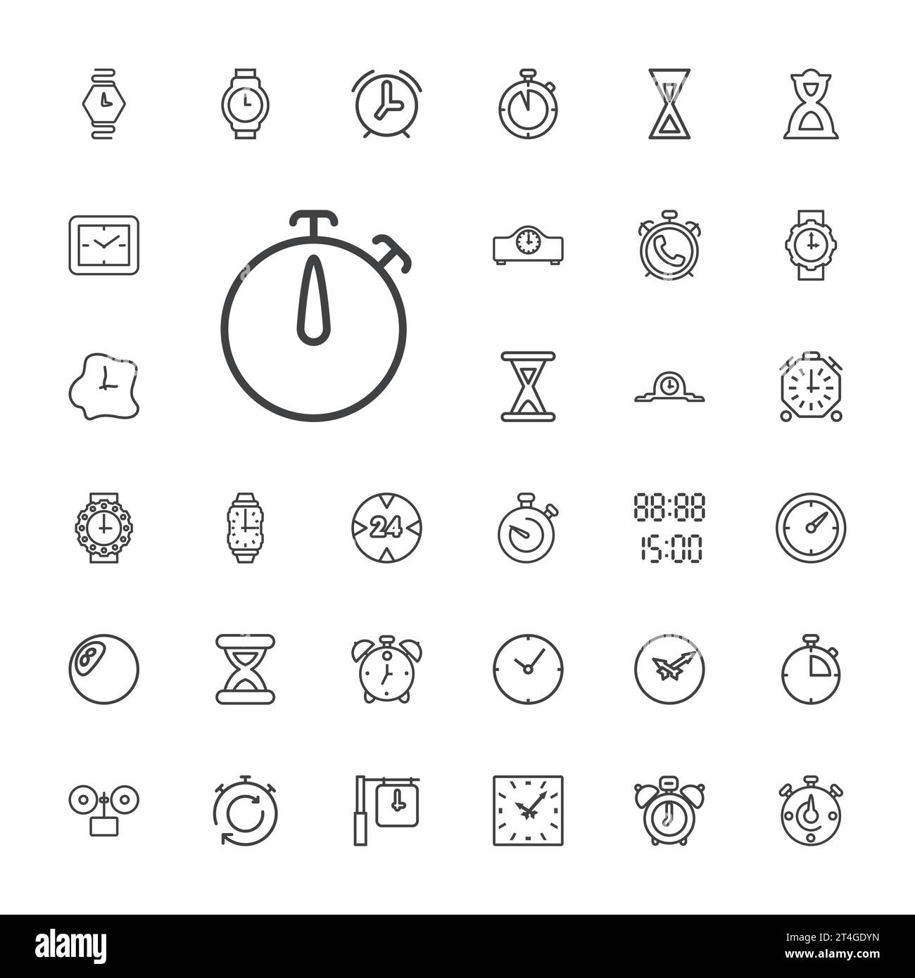 Digital timer image Black and White Stock Photos & Images - Alamy